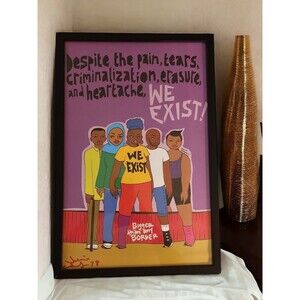 Julio Salgado Art L.A. Undocumented Queeer Activist Signed Lithograph Visual Art